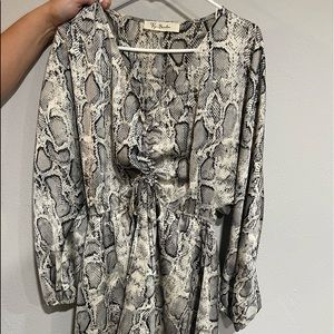 snake skin dress